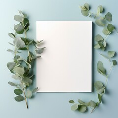 Wall Mural - frame with leaves