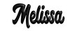 © roberta - Melissa - black color - female name - three-dimensional effect tubular writing - Vector graphics - Word for presentations, greetings, banners, card, prints, cricut, silhouette, sublimation