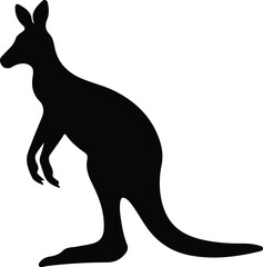 Sticker - kangaroo silhouette