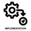 © OrviPixel - implementation, deliverable, output, release, project, system expanded agile outline icon license for web mobile app presentation printing
