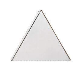 Wall Mural - Front view of blank triangle packaging pizza box