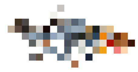 Wall Mural - trendy pixel disintegration background. illustration of abstract texture. decay effect. bold minimal