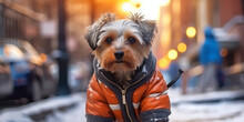 Winters Tail: A Stylish Pups Snowy City Adventure Banner