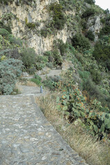 Canvas Print - views from Castelmola, Sicily, Italy