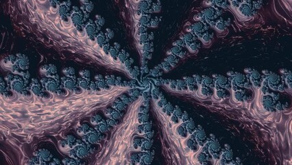 Wall Mural - 4k abstract multicolored motion graphics background. fractal sequence patterns 3d. for yoga or clubs
