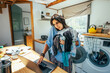 © Luis Herrera/Stocksy - woman working from home
