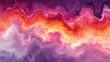   A abstract painting in hues of purple, orange, and pink against a backdrop of purple and pink Intricate white and orange swirls gracefully unfurl throughout