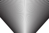 Fototapeta  - simple abstract black color vertical creative geometric halftone line pattern art