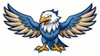 © Puspanjali - vector of eagle mascot spread the wings