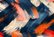 Abstract Expressionism: Bold Brushstrokes in Coral, Navy, and Burnt Orange for Modern Artistic Wall Decor