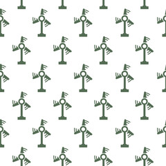 Canvas Print - Wind turbine icon seamless pattern isolated on white