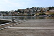 A pier on the shore for mooring boats and yachts.