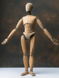 wooden man mannequin model studio,generative ai