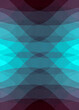 © Catherine MacBride/Stocksy - A textured symmetrical abstract design in plum and turquoise
