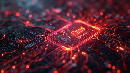 Fototapete - Security for your digital life and your privacy. Protect yourself from cyber attacks and save your personal information.