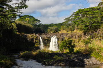 Sticker - waterfall in the forest