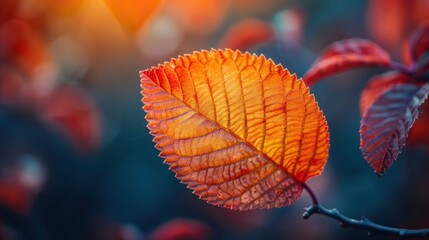 Wall Mural - Autumn Leaves: Vibrant Red and Orange Maple Leaves on the Ground