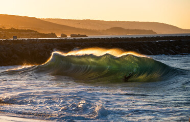 Poster - sunrise wave 