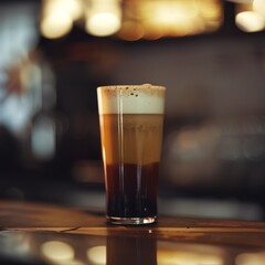 Canvas Print - glass of beer on the table