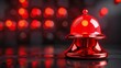 © Khalida - In a 3D rendering, a red danger attention bell or emergency notifications alert is showcased against a rescue warning background, emphasizing security urgency.