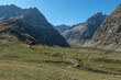 Alpage du Refuge de l' Alpe de Villar d' Arène avec le Signal de Chamoissière , Hautes Alpes , France