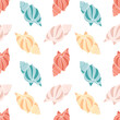 © Tatiana - Seamless pattern of sea shells. Seashells of pastel colors on a white background. Vector