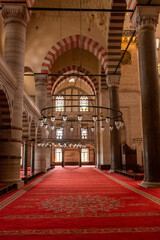 Wall Mural - Interior architecture of the Suleymaniye Mosque in Istanbul,  Turkey