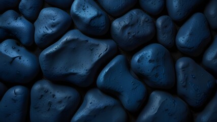Blue abstract lava stone texture background Generative AI