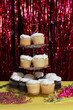 Cupcakes With White Icing on Table at Party or Event