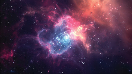 Wall Mural - nebula and galaxies in space. abstract cosmos galaxy background