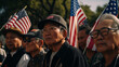 a group of asian americans protest