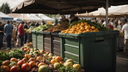 Wall Mural - Fruits and vegetable markets