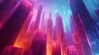 Captivating Quantum Neon Forest:A Primal Energy Alive in Every Vibrant Hue,Enveloped in a Cool and Crisp Cinematic Aesthetic