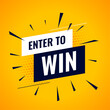 register now to play and win lucky draw yellow background design