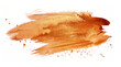 grungy style cooper paint texture on transparent background