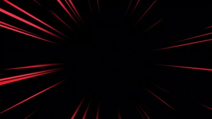 cartoon animated red speed lines. anime lines motion background.