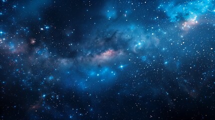 blue galaxy stars night under starry sky key center unconnected entertainment banner partially cover
