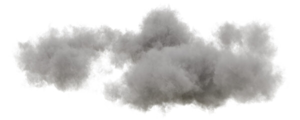 Wall Mural - Cumulus and fluffy cloud shape with isolated on transparent background - PNG file, 3D rendering illustration, Clip art, cut out and sky elements