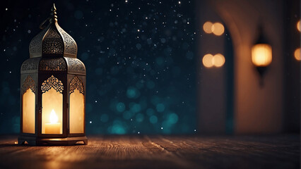 Wall Mural - lantern islamic background