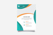 © Asieef - modern creative clean business flyer design template for advertising company promotion growth. orange color gradient vector abstract flat corporate flyer design illustration . a4 half free unique.