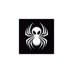 Spider silhouette, logo, icon can be changed. Scary with long claws.