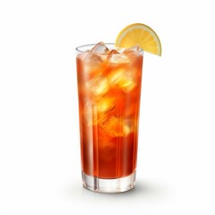 Wall Mural - Rum Runner Cocktail, isolated on white background