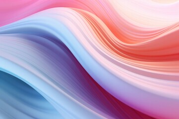 Wall Mural - a mix of pastel colors and smooth curves