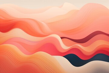 Wall Mural - ai-generated abstract landscape with organic shapes