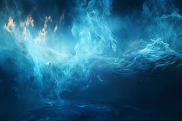 Wall Mural - blue and blue fire background image