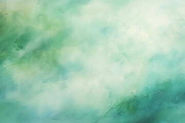 Wall Mural - a watering painting with a green cloud of water