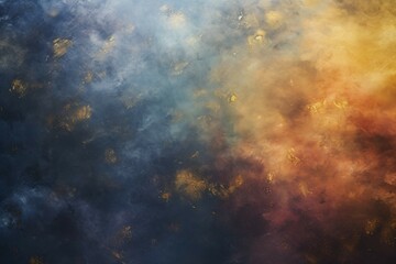 Wall Mural - a blue and yellow space background