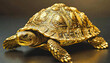 The turtle, made of gold, brings good luck and longevity