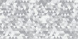 © MOHART PARK - Abstract geometric white and gray background seamless mosaic and low polygon triangle texture wallpaper. Triangle shape retro wall grid pattern geometric ornament tile vector square element.