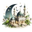 mosque at night eid al fitt 